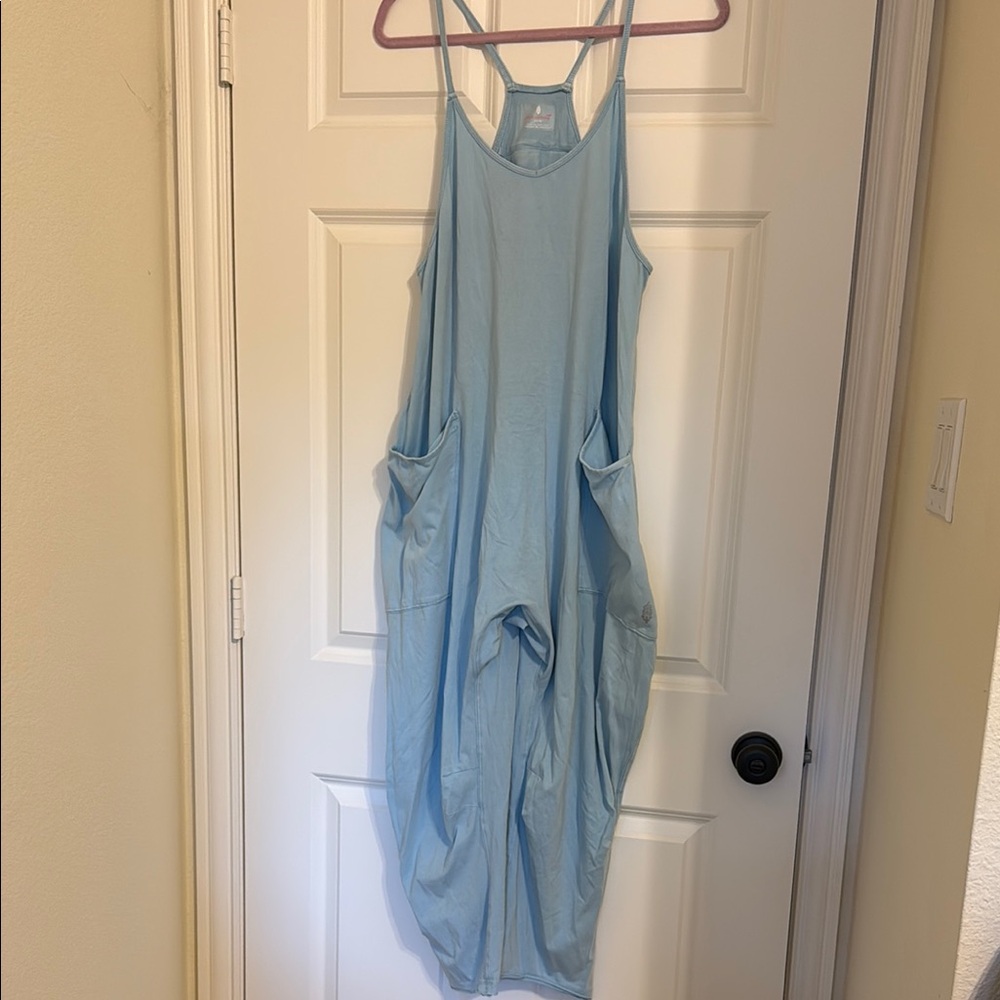 Free People Hot Shot Onesie | XS | Light Blue